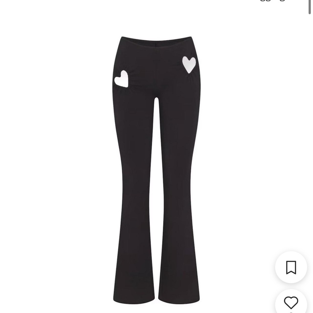 NWT Limited Edition SKIMS Valentine’s Day Heart Pants in Soot Sz small